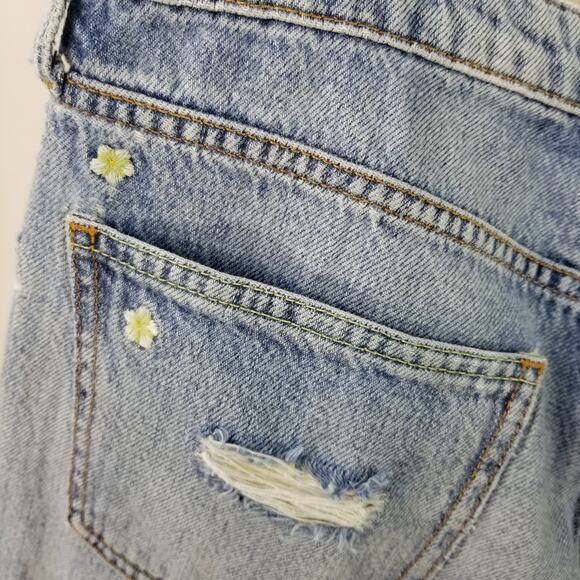 Baykanlar We The Free Boyfriend  Embroidered Spring Fling Distressed Jeans 28 - Picture 6 of 7